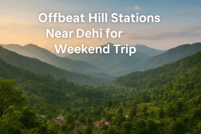 Offbeat hill station near Delhi with scenic view