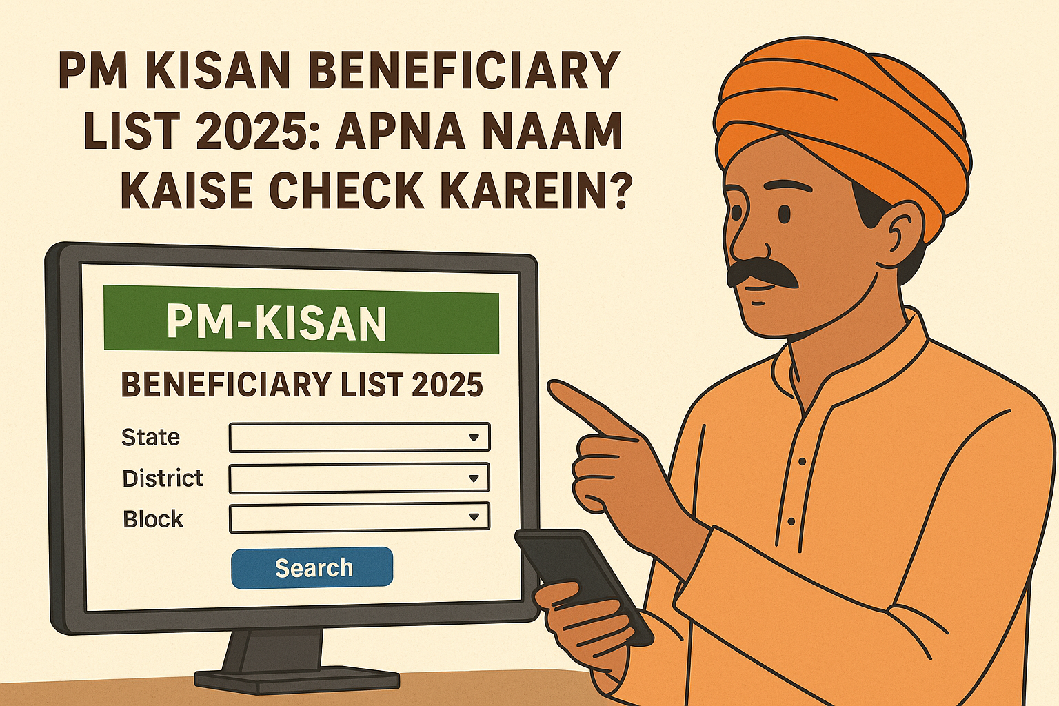 PM Kisan Beneficiary List 2025: Apna Naam Kaise Check Karein? 22 PM Kisan Beneficiary List 2025