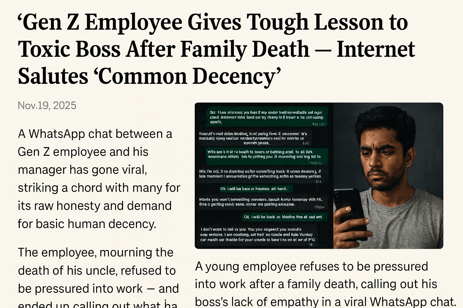 Gen Z Employee Stands Up to Toxic Boss