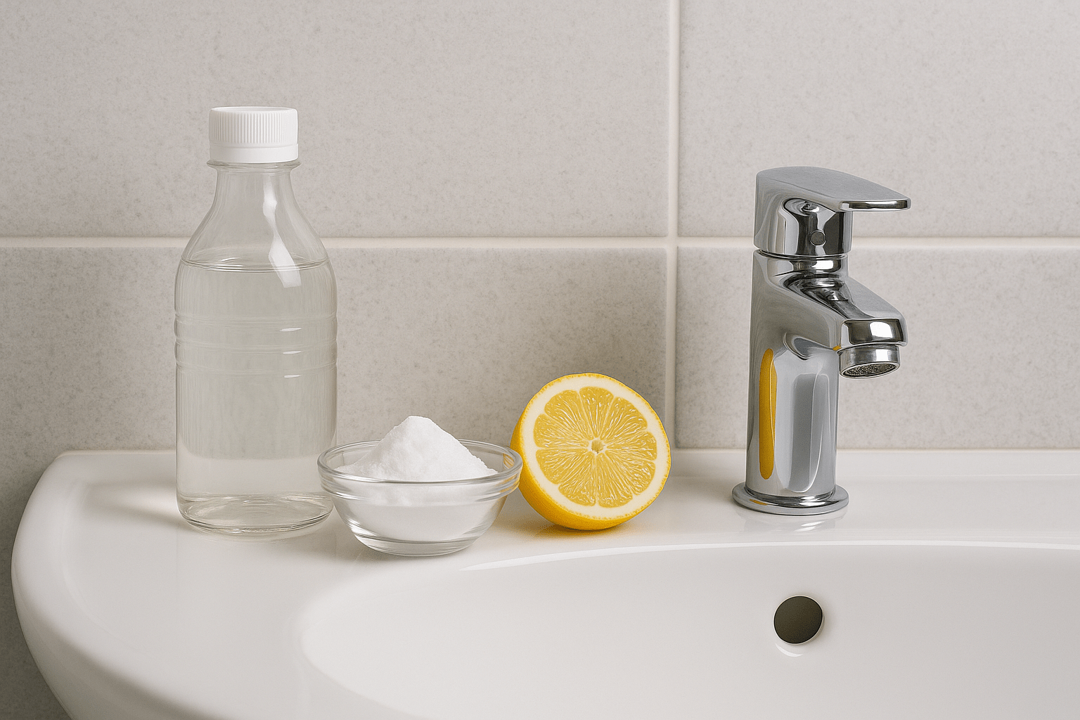 Remove Hard Water Stains from Bathroom