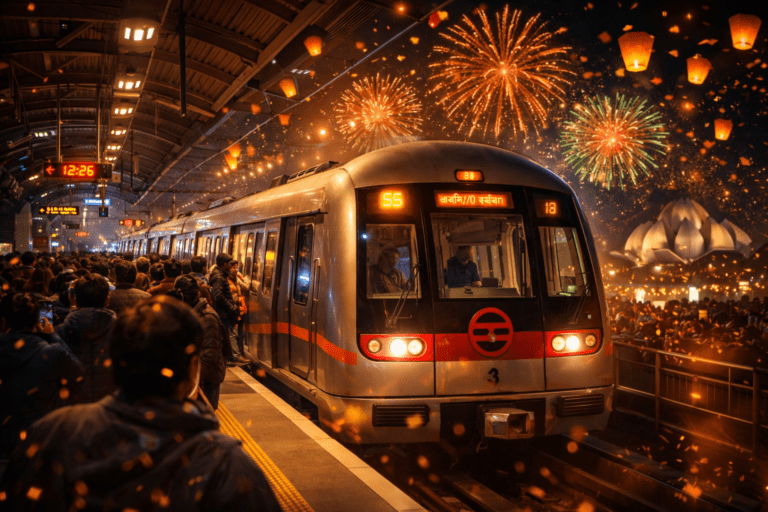 Delhi Metro Timings on New Year Night