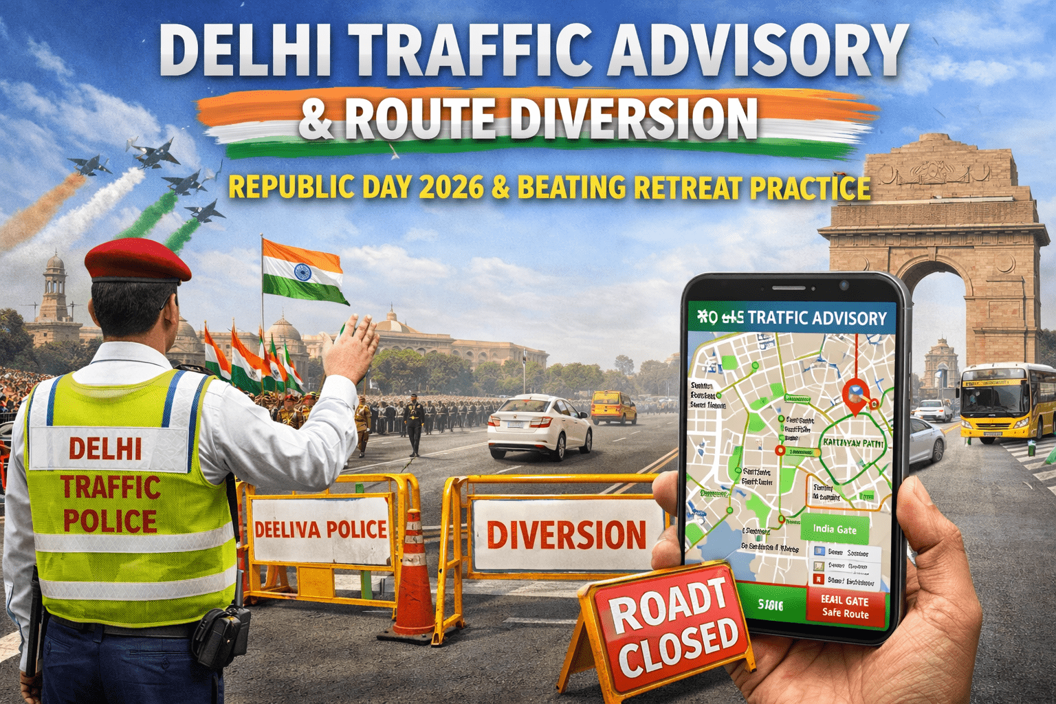 Delhi Traffic Advisory Republic Day 2026