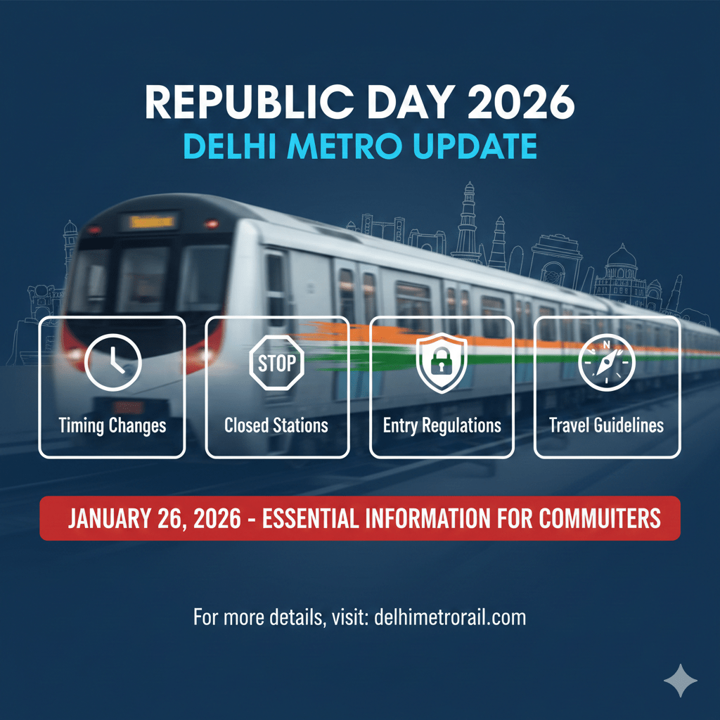 Republic Day 2026 Delhi Metro Update Timings