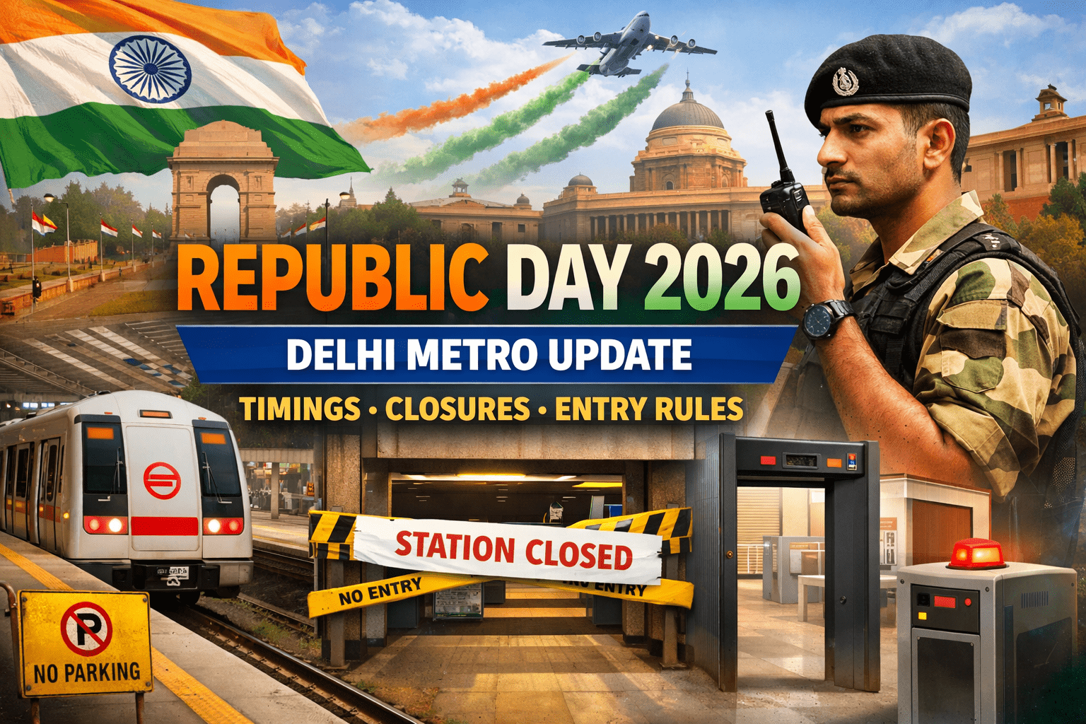 Republic Day 2026 Delhi Metro Update Timings