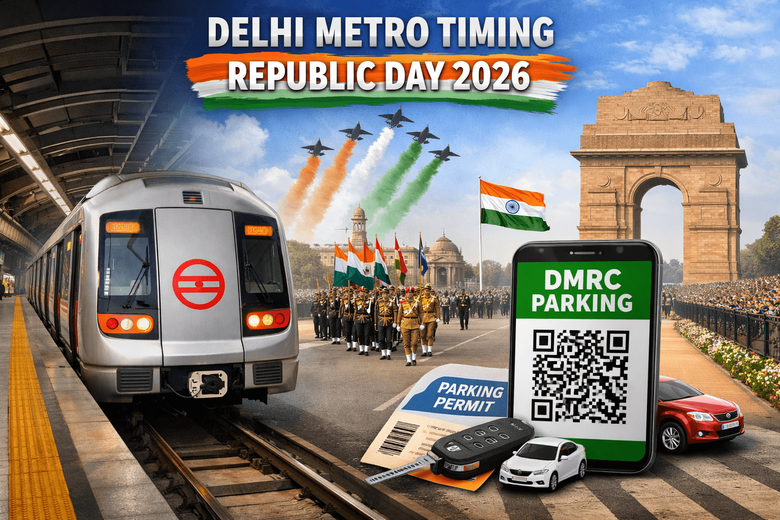 Delhi Metro Republic Day 2026 Timing