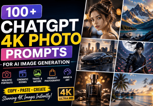 ChatGPT 4K Photo Prompts for AI Image Generation